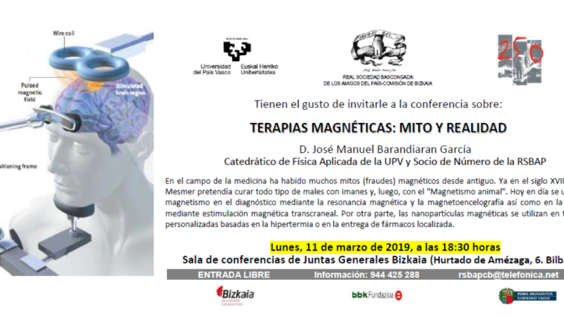 Charla sobre "TERAPIAS MAGNÉTICAS: MITO O REALIDAD" Charla sobre "TERAPIAS MAGNÉTICAS: MITO O REALIDAD"
